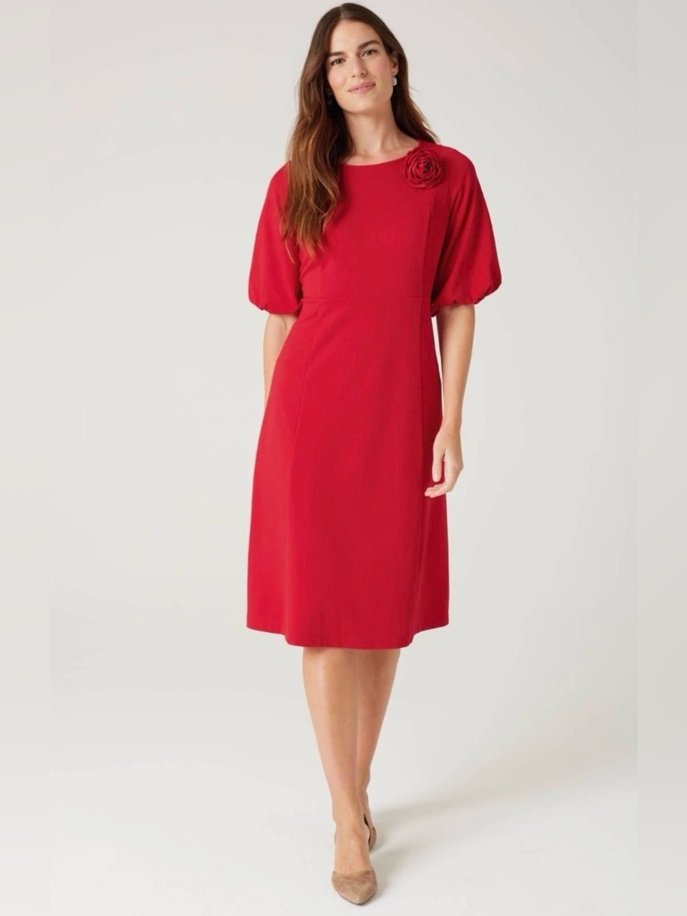 J. Jill NWT Cherry Red Dress